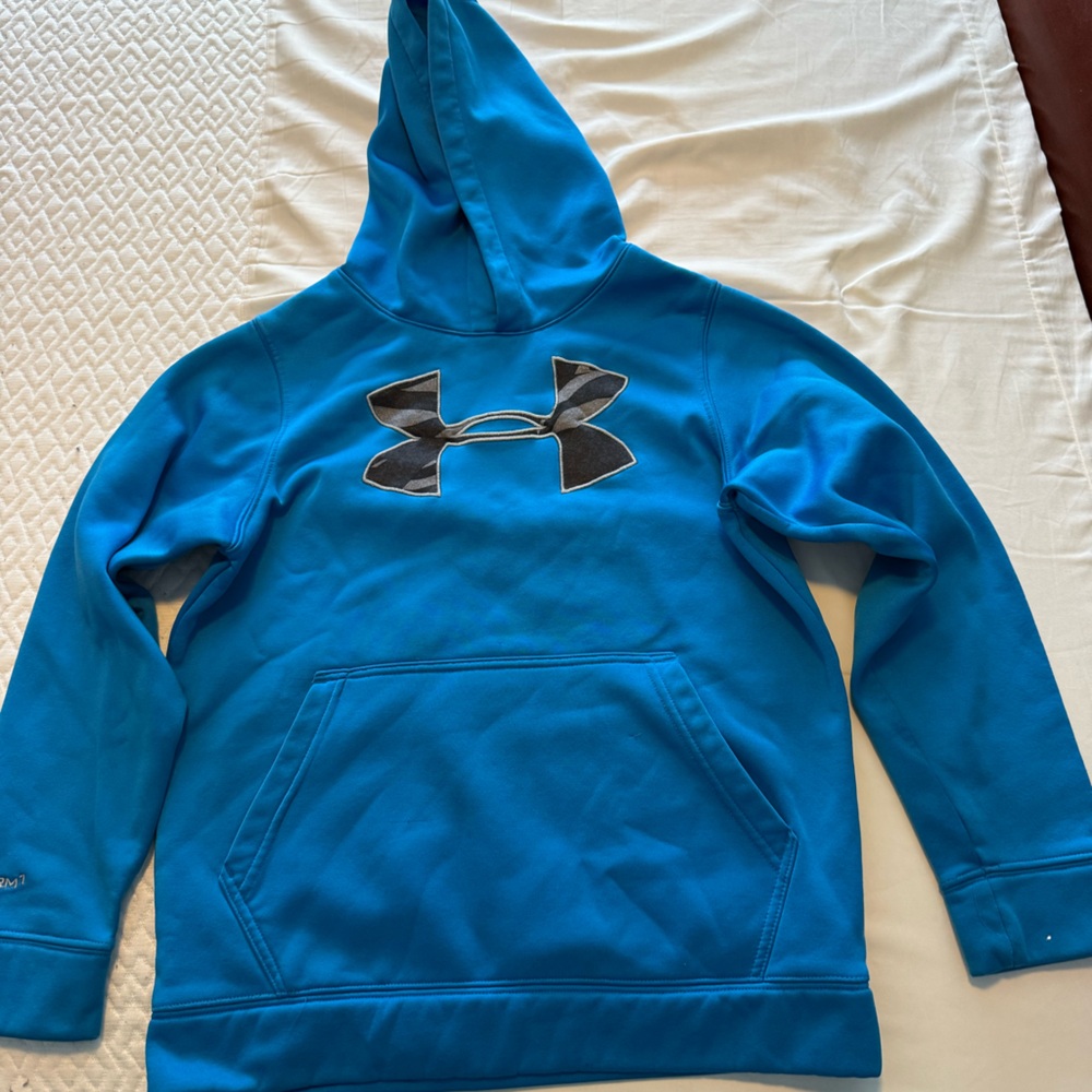 Under Armour Vibrant Blue Pullover with Logo - Picture 1 of 10
